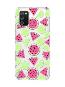 Прозорий чохол на Samsung Galaxy A03s :: Кавуни и лайм (принт 345)