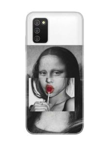 Прозорий чохол на Samsung Galaxy A03s :: Сучасна Мона Ліза (принт 351)