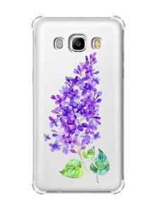 Чохол з потовщеними кутами на Samsung Galaxy J5(2016)/J510 :: Гілочка бузку (принт 280)