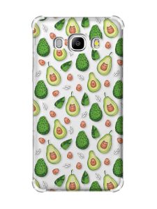 Чохол з потовщеними кутами на Samsung Galaxy J5(2016)/J510 :: Авокадо з котиками (принт 301)