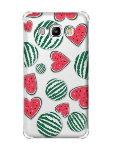 Чохол з потовщеними кутами на Samsung Galaxy J5(2016)/J510 :: Кавуни сердечка (принт 343)