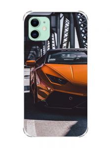 Чохол з потовщеними кутами на Apple iPhone 11 (6.1) :: Авто помаранчеве (принт 237)