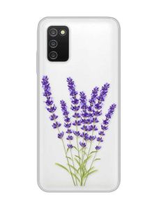 Прозорий чохол на Samsung Galaxy A03s :: Лаванда (принт 28)