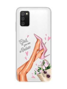 Прозорий чохол на Samsung Galaxy A03s :: Ніжки (принт 62)
