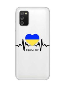 Прозорий чохол на Samsung Galaxy A03s :: В ритмі ЗСУ (принт 70)