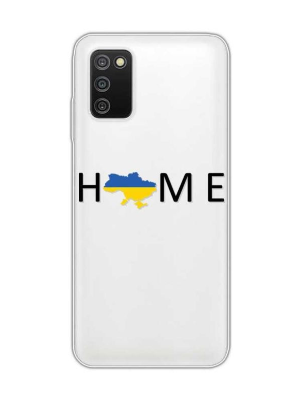 Прозорий чохол на Samsung Galaxy A03s :: Дім Україна (патріотичний принт 72)