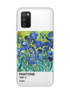 Прозорий чохол на Samsung Galaxy A03s :: Іриси (принт 75)