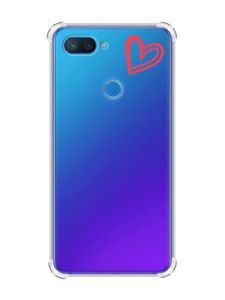 Чохол із потовщеними кутами на Xiaomi Mi 8 Lite :: Сердечко червоне (принт 46)