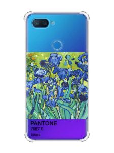 Чохол із потовщеними кутами на Xiaomi Mi 8 Lite :: Іриси (принт 75)