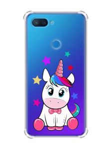 Чохол із потовщеними кутами на Xiaomi Mi 8 Lite :: Єдиноріг (принт 102)