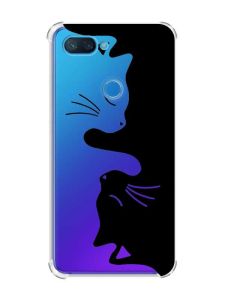 Чохол із потовщеними кутами на Xiaomi Mi 8 Lite :: Котики (принт 118)