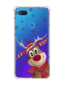 Чохол із потовщеними кутами на Xiaomi Mi 8 Lite :: Зимове оленятко (принт 149)