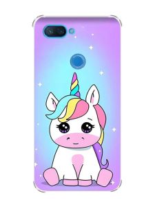 Чохол із потовщеними кутами на Xiaomi Mi 8 Lite :: Єдиноріг (принт 103)