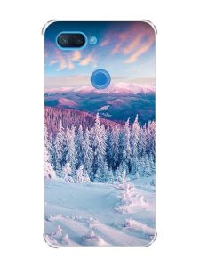 Чохол із потовщеними кутами на Xiaomi Mi 8 Lite :: Зимові гори (принт 163)