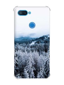 Чохол із потовщеними кутами на Xiaomi Mi 8 Lite :: Зимовий ліс (принт 164)