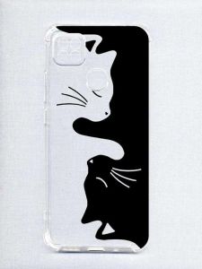 Чохол з потовщеними кутами на Xiaomi Redmi 9C/10A :: Котики (принт 118)