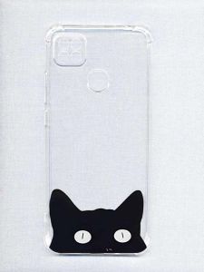 Чохол з потовщеними кутами на Xiaomi Redmi 9C/10A :: Котик (принт 119)