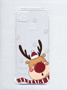 Чохол з потовщеними кутами на Xiaomi Redmi 9C/10A :: Зимове оленя  (принт 155)