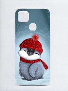 Чохол з потовщеними кутами на Xiaomi Redmi 9C/10A :: Пінгвіненя у шапочці (принт 157)