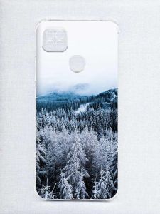 Чохол з потовщеними кутами на Xiaomi Redmi 9C/10A :: Зимовий ліс (принт 164)