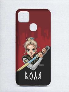 Чохол з потовщеними кутами на Xiaomi Redmi 9C/10A :: Українська захисниця (патріотичний принт 171)