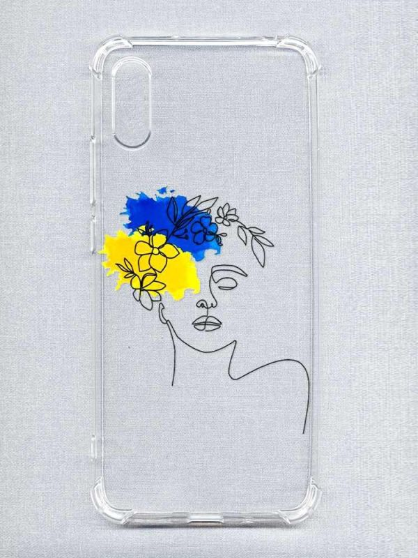 Чохол з потовщеними кутами на Xiaomi Redmi 9A :: Українка Арт (принт 3)