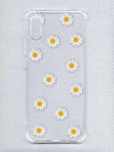 Чохол з потовщеними кутами на Xiaomi Redmi 9A :: Фон ромашки (принт 41)