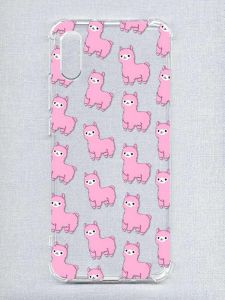 Чохол з потовщеними кутами на Xiaomi Redmi 9A :: Лами рожеві (принт 101)