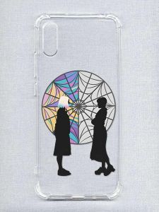 Чохол з потовщеними кутами на Xiaomi Redmi 9A :: Силуети. Венздей (принт 210)