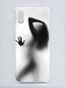 Чохол з потовщеними кутами на Xiaomi Redmi 9A :: Силует дівчини (принт 66)