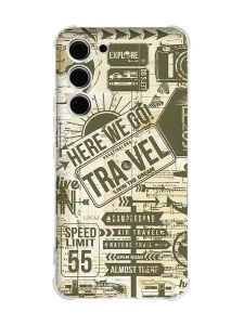 Чохол з потовщеними кутами на Samsung Galaxy S23 :: Мандри (принт 324)