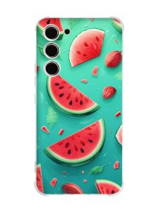 Чохол з потовщеними кутами на Samsung Galaxy S23 :: Скибки кавуна (принт 340)
