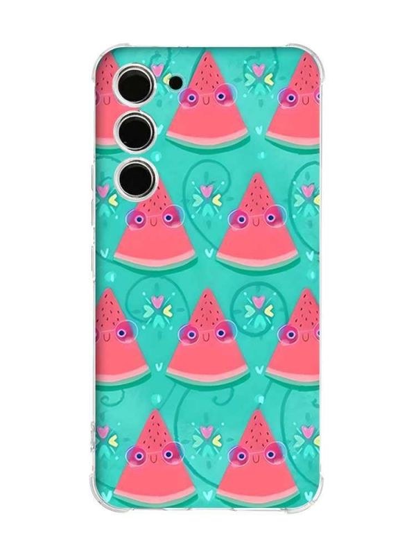 Чохол з потовщеними кутами на Samsung Galaxy S23 :: Веселі кавунчики (принт 348)