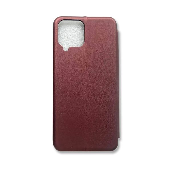 Чохол-книжка з малюнком для Samsung Galaxy M33 5G Бордовий :: Дівчина з песиком (принт 115)