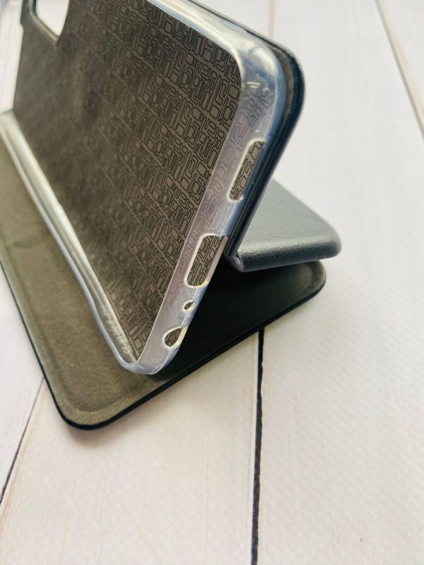 Чохол-книга з малюнком для Samsung Galaxy M13 4G Чорний :: Скибки кавуна (принт 342)