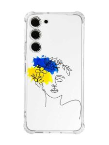 Чохол з потовщеними кутами на Samsung Galaxy S23 :: Українка Арт (принт 3)