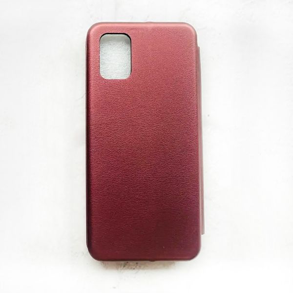 Чохол-книжка з малюнком для Samsung Galaxy А31 Бордовий :: Українка з колосками (принт 173)