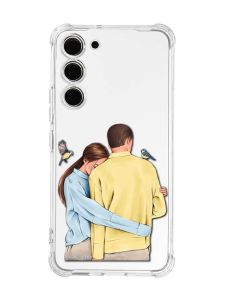 Чохол з потовщеними кутами на Samsung Galaxy S23 :: Українська пара (принт 14)