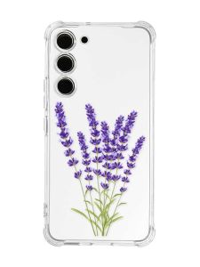 Чохол з потовщеними кутами на Samsung Galaxy S23 :: Лаванда (принт 28)