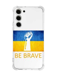 Чохол з потовщеними кутами на Samsung Galaxy S23 :: Мужність Україна (принт 42)