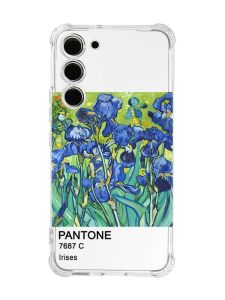 Чохол з потовщеними кутами на Samsung Galaxy S23 :: Іриси (принт 75)