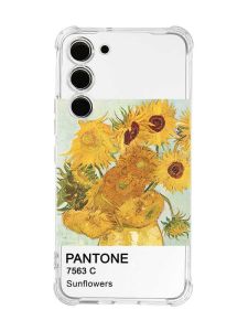 Чохол з потовщеними кутами на Samsung Galaxy S23 :: Соняхи (принт 81)