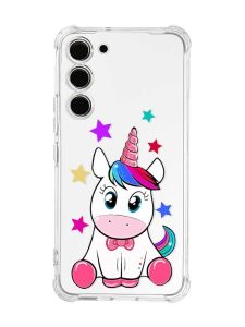 Чохол з потовщеними кутами на Samsung Galaxy S23 :: Єдиноріг (принт 102)