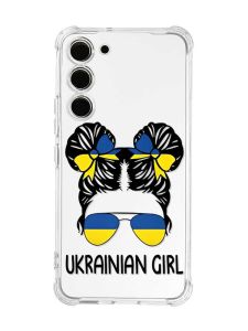 Чохол з потовщеними кутами на Samsung Galaxy S23 :: Українська дівчина (принт 113)