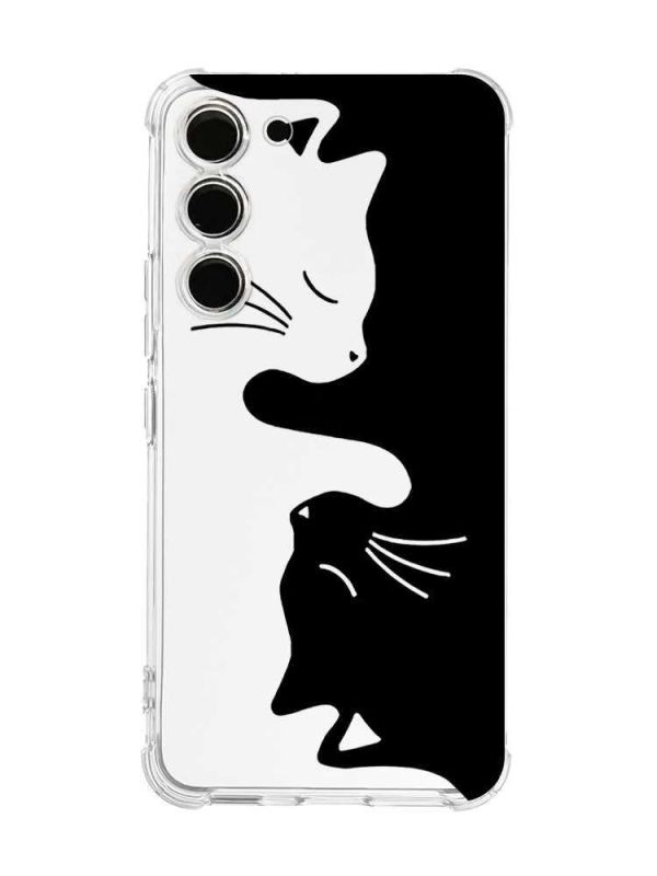Чохол з потовщеними кутами на Samsung Galaxy S23 :: Котики (принт 118)