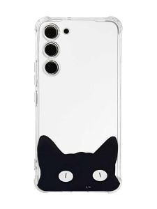 Чохол з потовщеними кутами на Samsung Galaxy S23 :: Котик (принт 119)