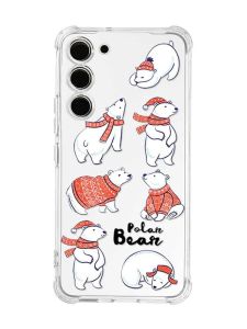 Чохол з потовщеними кутами на Samsung Galaxy S23 :: Ведмедики (принт 145)