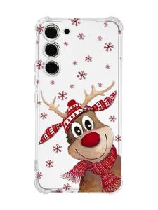 Чохол з потовщеними кутами на Samsung Galaxy S23 :: Зимове оленятко (принт 149)
