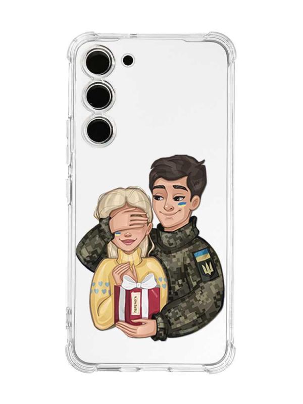 Чохол з потовщеними кутами на Samsung Galaxy S23 :: Подарунок Перемога (принт 178)