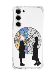 Чохол з потовщеними кутами на Samsung Galaxy S23 :: Силуети. Венздей (принт 210)